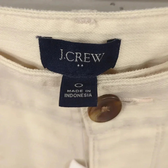 NWT J Crew Cotton Camp Pants Khaki size 0 - Picture 3 of 11